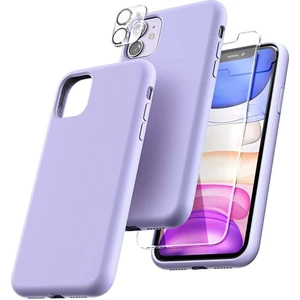 Iphone 11 Lansman Silikon Kılıf Içi Kadife Telefon Uyumlu Çentikli Ekran Koruyucu Kamera Koruyucu 3lü Set