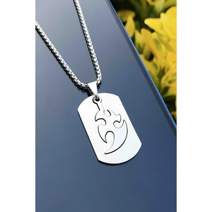 Trend Collection Paslanmaz Çelik Antik Büyülü Alev Kolye