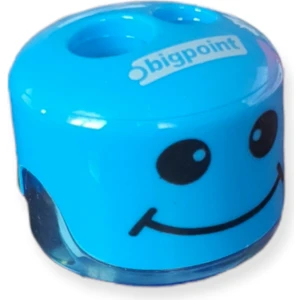 BP983 Çift Bıçaklı Atık Depolu Emojili Kalemtraş