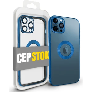 Apple iPhone 12 Pro Max Kılıf Şeffaf Kamera Lens Koruyuculu Kenar Renkli Yumuşak Silikon
