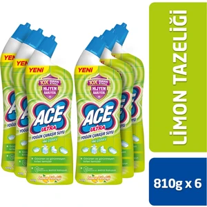 Ultra Yoğun Kıvamlı Çamaşır Suyu Limon Tazeliği 810G X6