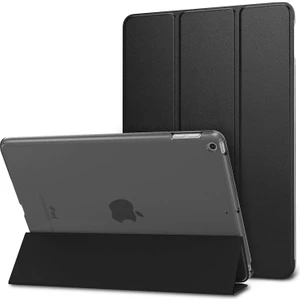 Kny Apple Ipad Mini-Mini 2-Mini 3 Kılıf Standlı Kapaklı Arkası Şeffaf Sert Smart Case Siyah