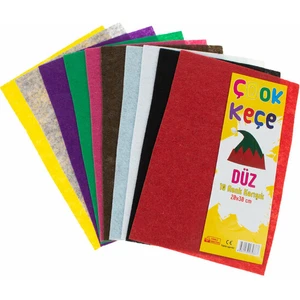 Çook Keçe Düz 20X30 10'lu Karışık Renk
