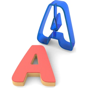 A Harfi Polikarbon Kurabiye Kalıbı