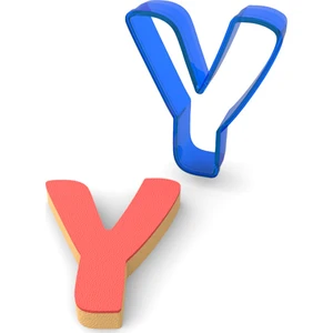 Y Harfi Polikarbon Kurabiye Kalıbı