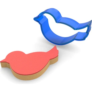 Kuş Polikarbon Kurabiye Kalıbı