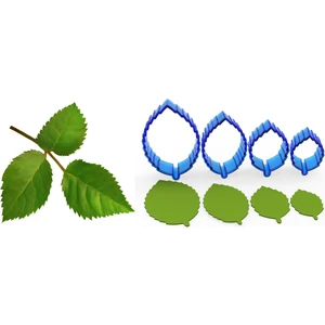 Gül Yaprakları Çiçek Yapım Seti 4lü