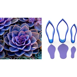 Succulent Çiçek Yapım Seti 3lü