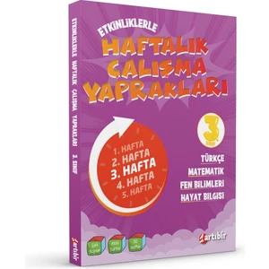 Artıbir Yayınları 3. Sınıf Haftalık Çalışma Yaprakları (Ciltli)