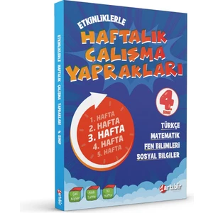 Artıbir Yayınları 4. Sınıf Haftalık Çalışma Yaprakları (Ciltli)