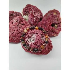 Doğal Taş Delisi Alacalı Akik Doğal Taş Bileklik