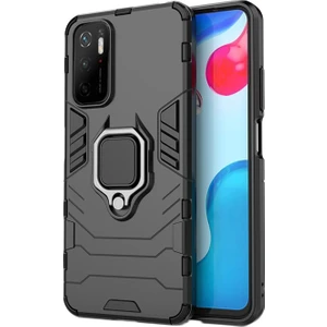 Xiaomi Redmi Note 11 Se Batman Serisi Yüzük Standlı Armor Kılıf - Siyah