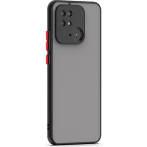 Xiaomi Poco C40 London Serisi Darbeye Dayanıklı Kılıf - Buzlu Siyah
