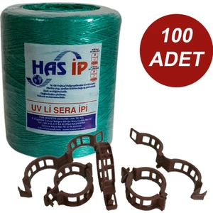 Sera Trend Has Sera Ipi ve Bitki Klipsi Fide Bağlama Ipi 100 Adet Her Bitkiyle Uyumlu Bitki Klipsi