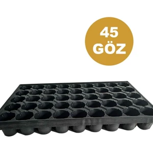Sera Trend 45 Göz Viyol (5 Adet) Fide Yetiştirme Viyolü Fidan Yetiştirme Kabı Çilek Sebze Meyve Süs Bitkisi Skulent Fidelik