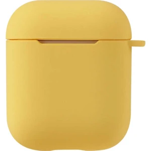 Kny Apple Airpods Için Standart Askılı Silikon Kılıf Sarı