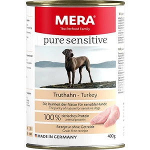 Cosmopol Store Mera Pure Sensitive Adult Hindili Yetişkin Köpek Konservesi 400 gr