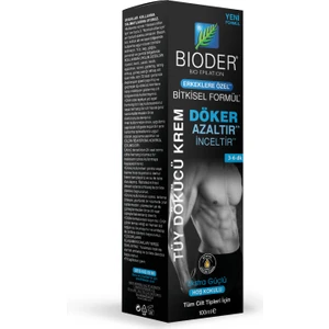 Bioder erkeklere Özel Tüy Dökücü Krem 100 Ml  -(Miadsız)