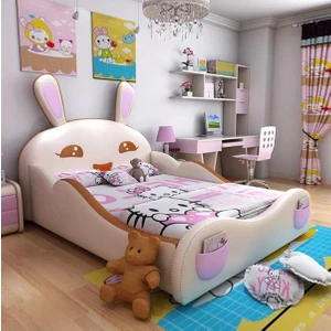 Puf Bebe Montessori 120X200 Tavşan Çocuk Yatağı (Yatak Dahildir)