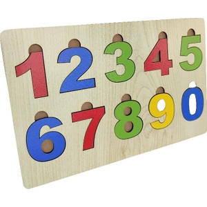Ahşap Bultak Sayılar Puzzle Eğitici Oyuncak