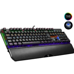 KB-R86 Umbra Siyah USB Rainbow Aydınlatmalı Blue Switch Mekanik Gaming Oyuncu Klavye