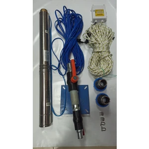 4sdm6/14 2 Hp Alarko 50 mt Yassı Kablolu ve Panolu 100 mt Halatlı Çift Vanalı Akıtma Başlıklı Monofaze Takım Dalgıç Pompa