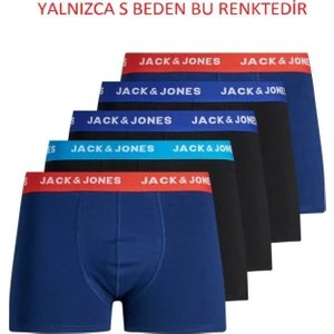Jack & Jones 5'li Düz Renk Boxer Paketi 12144536