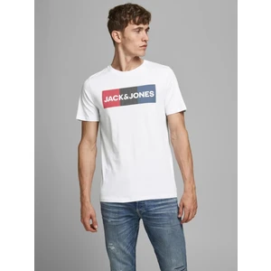Jack & Jones Bisiklet Yaka Logolu Tişört-Corplogo