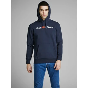 Jack & Jones Hood Corp Old Logo Erkek Lacivert Kapüşonlu Sweatshirt