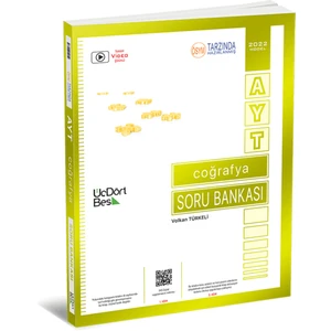 ÜçDörtBeş Yayınları AYT Coğrafya Soru Bankası