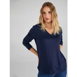Faik Sönmez V Yaka Uzun Kol T-Shirt 00012