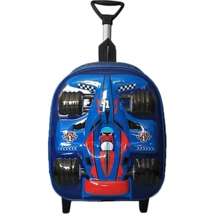 Dzc Kuzenler Avm Anaokulu Kreş Çocuk Valiz Sırt Çantası Çekçekli Formula Arabalı Sırt Çanta