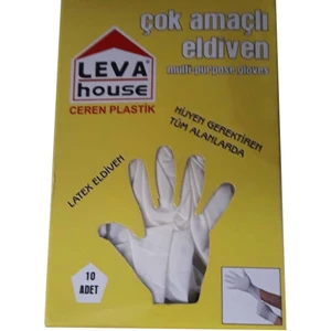 Leva House Çok Amaçlı Latex Eldiven 10 Adet