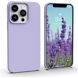 M.TK Moveteck Iphone 14 Pro Max 6.7inç Uyumlu Kamera Lens Çıkıntılı Içi Kadife Silikon Soft Mat Renkli Liquid Yumuşak Şık Yeni Kapak Sıvı Süet