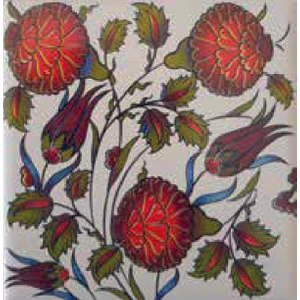 Kütahya Çini Sanayi 10X10 cm Çini Desenli Çini Seramik Karo