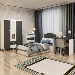 Garaj Home Elit Genç Odası Takımı Antrasit-
