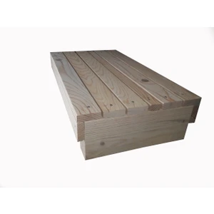 Geniş Step Tahtası Doğal Ahşap 13 cm Yükseklikte Üst Yüzeyi 30 cm x 50 cm