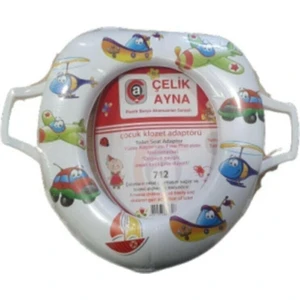 Çelik Ayna Tutmalı Çocuk Tuvalet Alıştırma Klozet Adaptörü