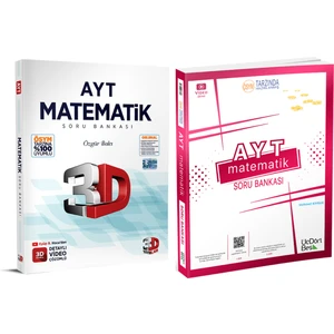 Karma Kitaplar Ayt Matematik Soru Bankası Üç Dört Beş ve 3D Yayınları