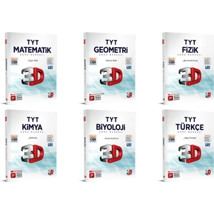 3D Yayınları TYT Tüm Dersler Soru Bankası Seti 6 Kitap Bir Arada