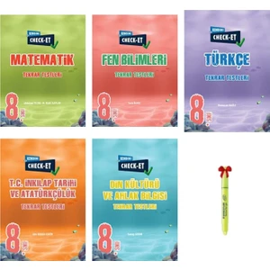 Okyanus Yayınları LGS 8. Sınıf Check-Et Matematik Fen Türkçe İnkılap Din Tekrar Testleri
