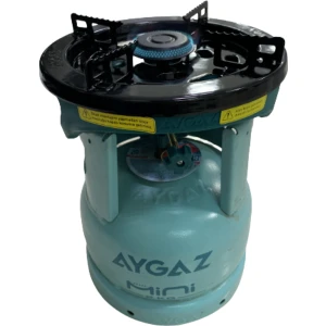 Mini Ocak Yeşil Yeni- Barbekü Uyumlu Çakmaksız + Mini Tüp