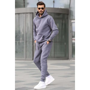Füme Kapşonlu Basic Eşofman Takımı 5905