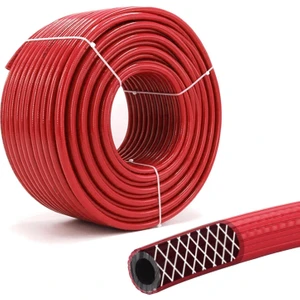 Çelik Kompresör Hava Hortumu 8 mm Termo Hortum Kırmızı-1 Metre