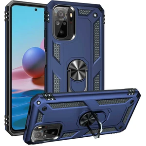 Kip GSM Xiaomi Redmi Note 10 Kılıf Vega Tank  Sert  Yüzüklü Standlı Zırh Koruma Kapak
