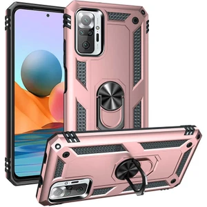 Kip GSM Xiaomi Redmi Note 10 Pro Kılıf Vega Tank  Sert  Yüzüklü Standlı Zırh Koruma Kapak