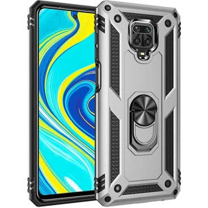 Kip GSM Xiaomi Redmi Note 9 Pro Kılıf Vega Tank  Sert  Yüzüklü Standlı Zırh Koruma Kapak