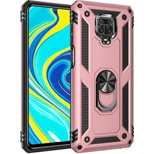 Kip GSM Xiaomi Redmi Note 9s Kılıf Vega Tank  Sert  Yüzüklü Standlı Zırh Koruma Kapak