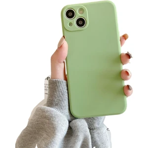 Black Tea Rubik Küpü Düz Kenarlı Sıvı Silikon Cep Telefonu Kılıfı (Yurt Dışından)