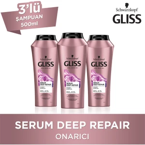 Serum Deep Repair Şampuan 500 Ml X 3 Adet